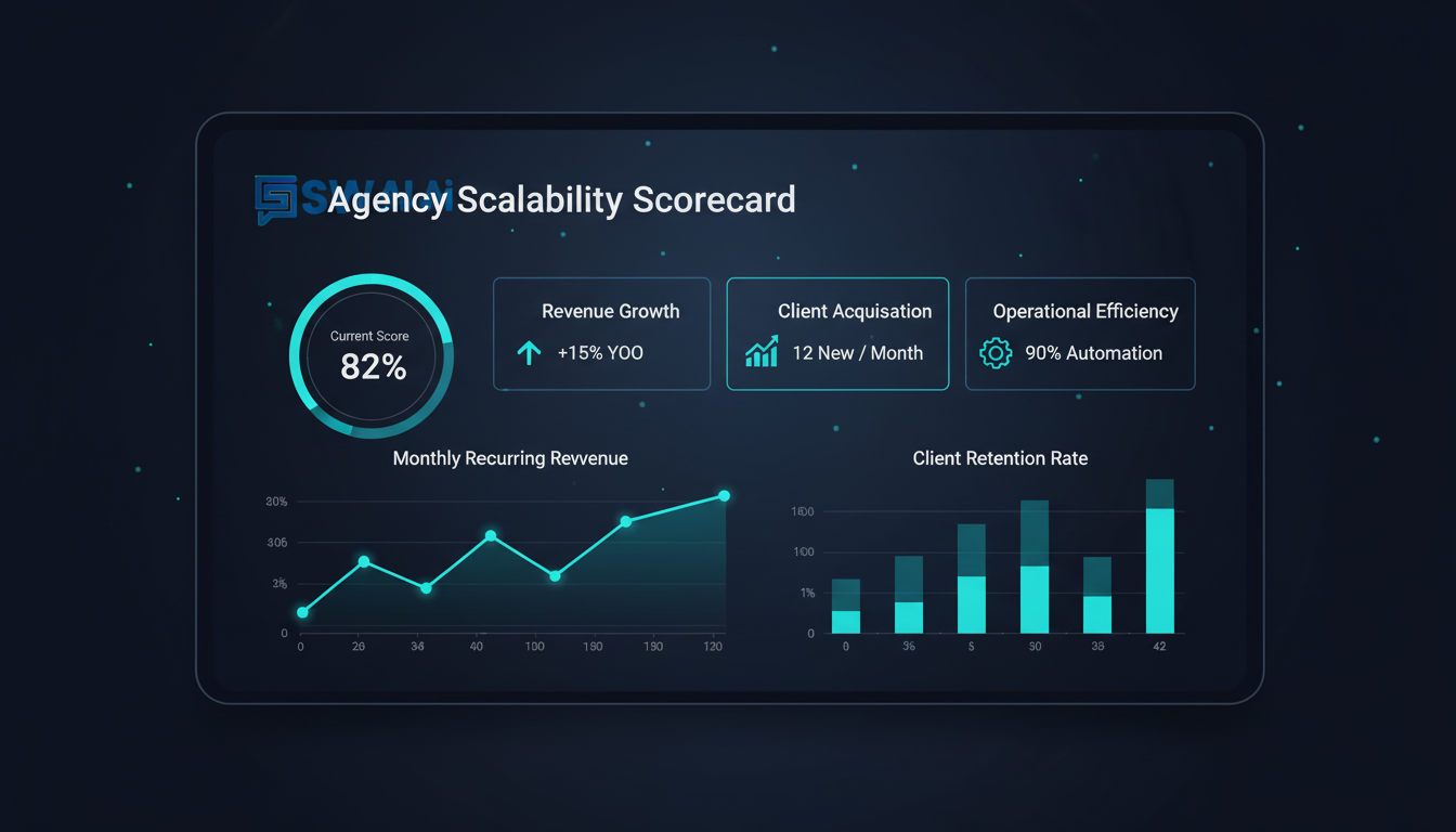 Financial advisor reviewing growth metrics
